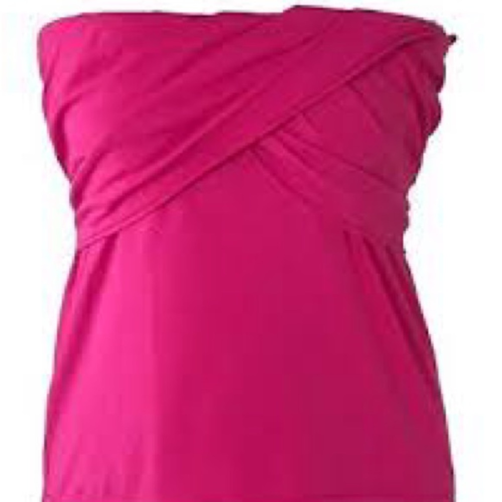 JCrew Strapless Pink Top